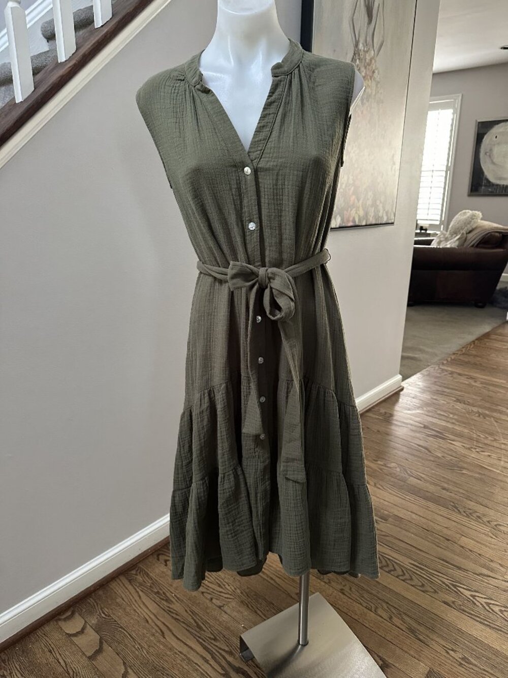 Drew Green High Low Luxury Dress Size XS